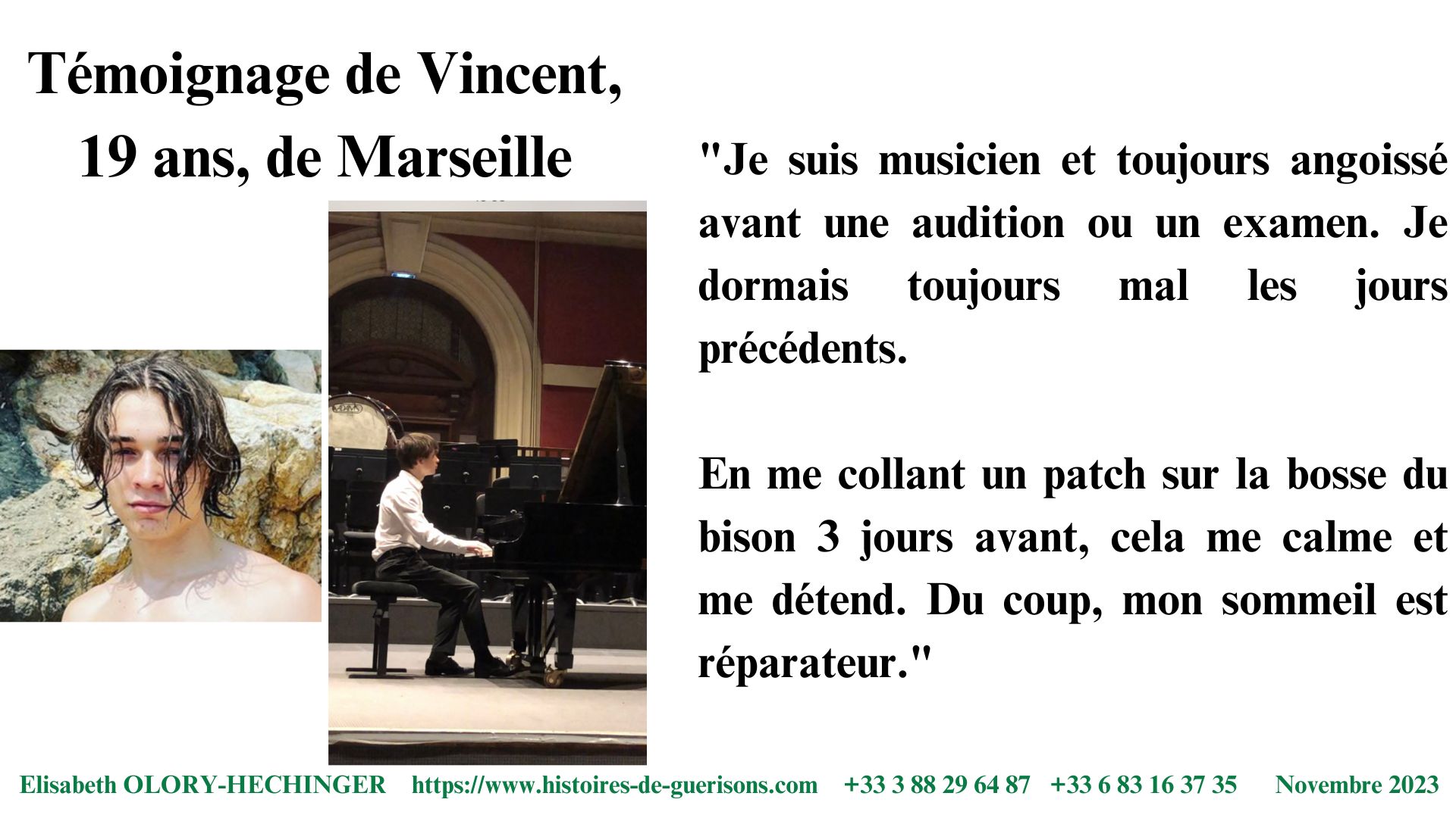 Vincent musicien sommeil
